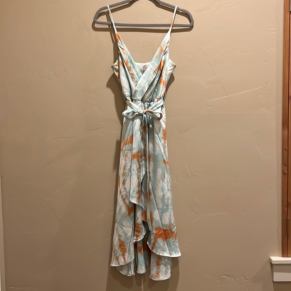 Petal + pup dress with waist tie detail, flowy